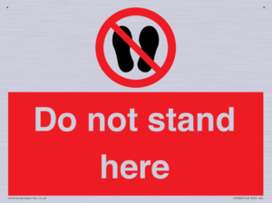 Do not stand here